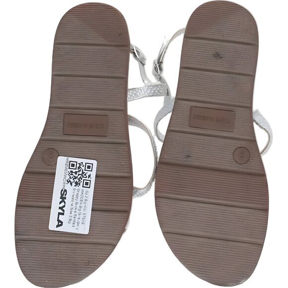 Steve Madden Big Girls Rhinestone Strappy Sandals Size 2 - Picture 6 of 6